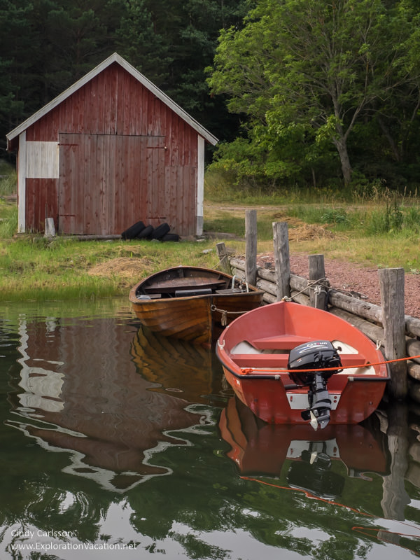 Boathouse and boats