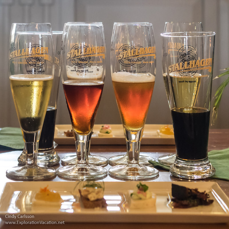Beer flight at Stallhagen