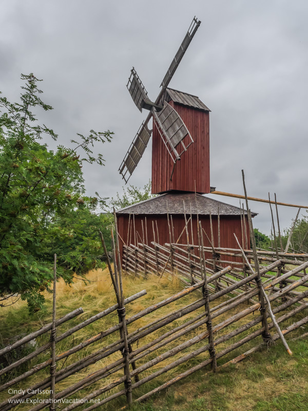 Old-time windmill