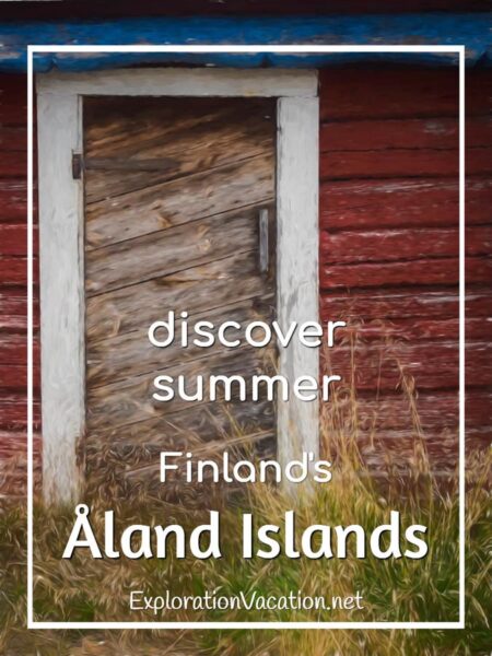 Open the door to find the perfect summer vacation in Finland's Åland Islands (painting) - ExplorationVacation #Finland #visitåland #discoverfinland #summervacation #alandislands