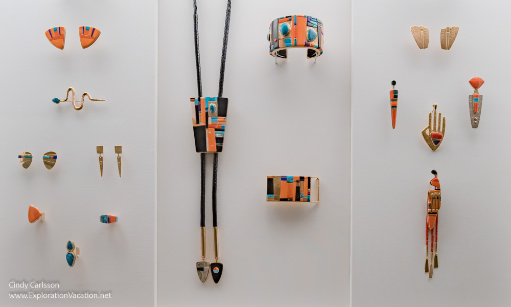 Jewelry by Hopi artist Verma Nequatewa