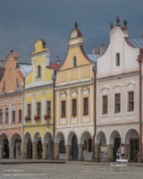 pastel colored Renaissance facades