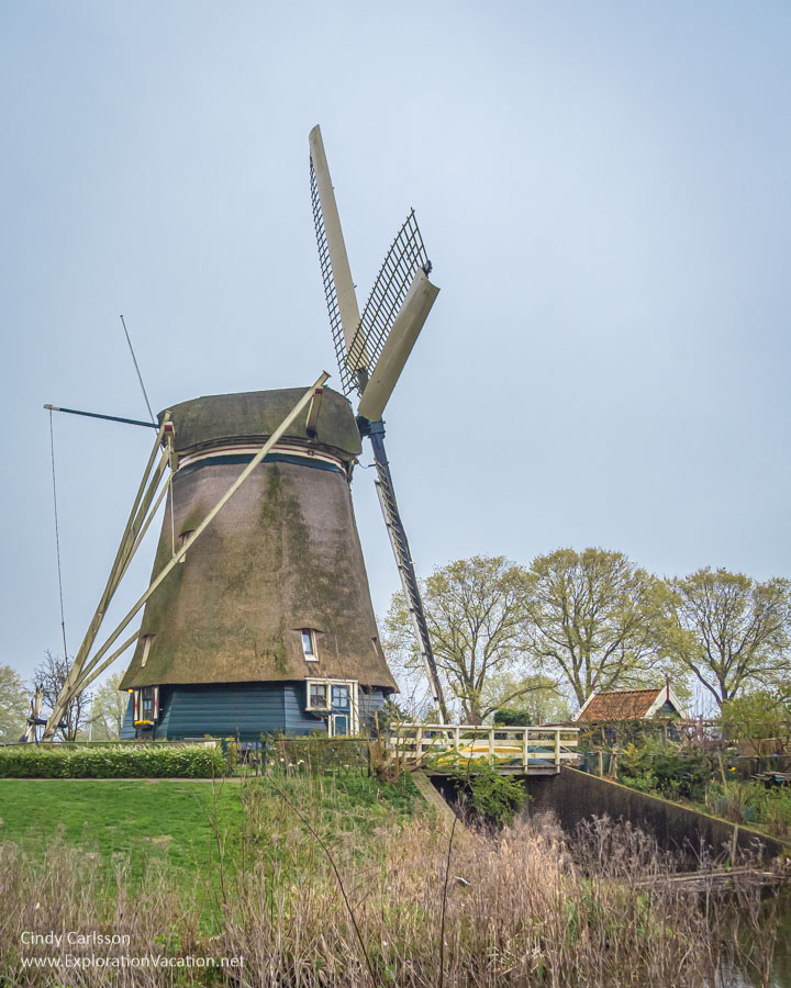 Photo of the historic De Riekermolen windmill in Amsterdam. (Photo &copy; Cindy Carlsson at ExplorationVacation.net)