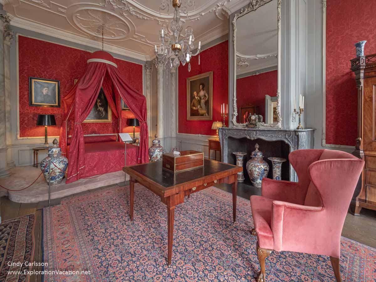 Photo of a room inside the Museum Van Loon house in Amsterdam Netherlands. (Photo &copy; Cindy Carlsson at ExplorationVacation.net)