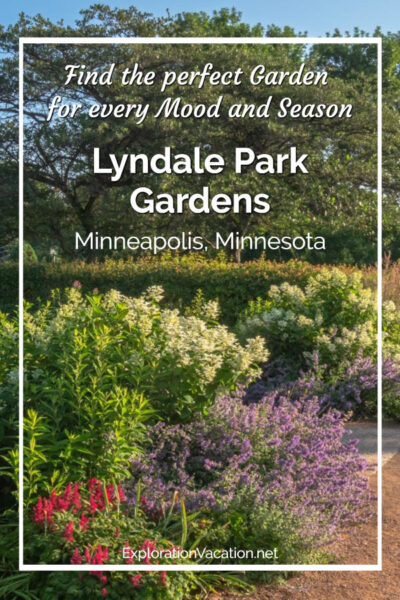 colorful border garden with "Lyndale Park Garden" text