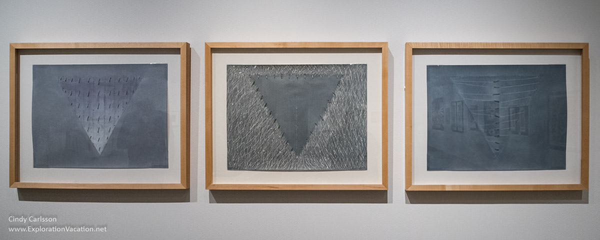Wintercount I, II, III by Signe Stuart at the Plains Art Museum