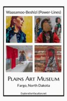 four images from the Power-Lines exhibit at the Plains Art Museum