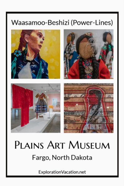 four images from the Power-Lines exhibit at the Plains Art Museum