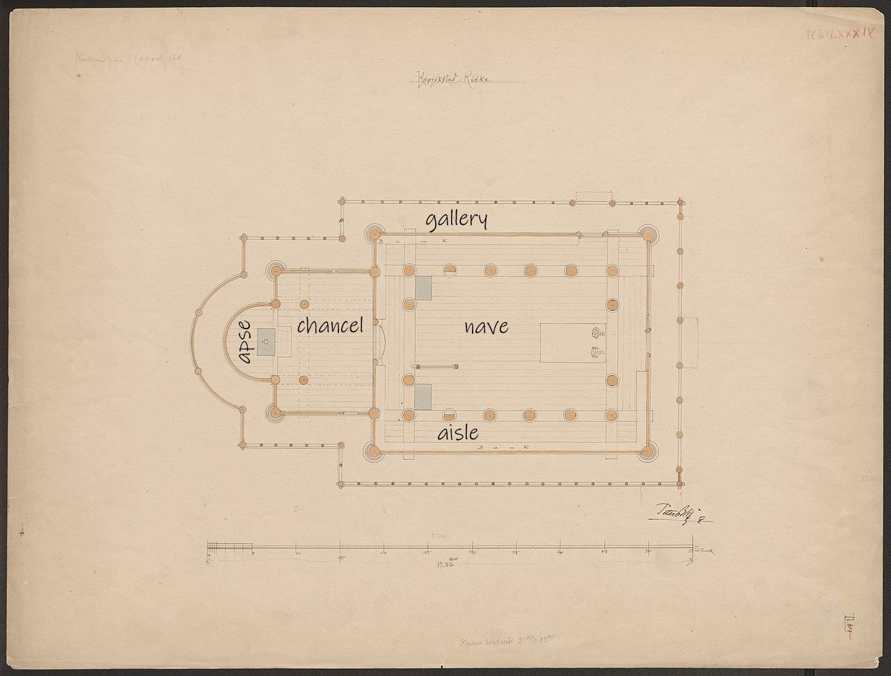 floor plan of church 