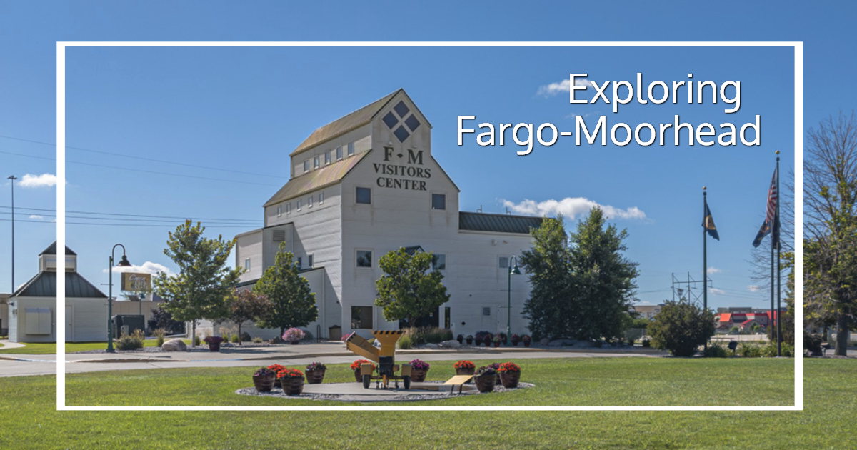 Link to a travel guide for Fargo, North Dakota, and Moorhead, Minnesota, on ExplorationVacation.net.