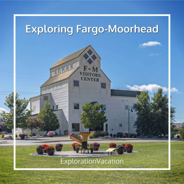 Link to a travel guide for Fargo, North Dakota, and Moorhead, Minnesota, on ExplorationVacation.net.