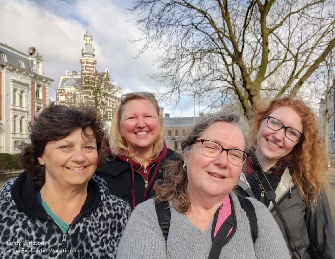 group selfie in Amsterdam