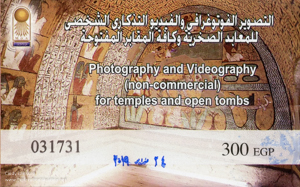 photography pass for visiting tombs