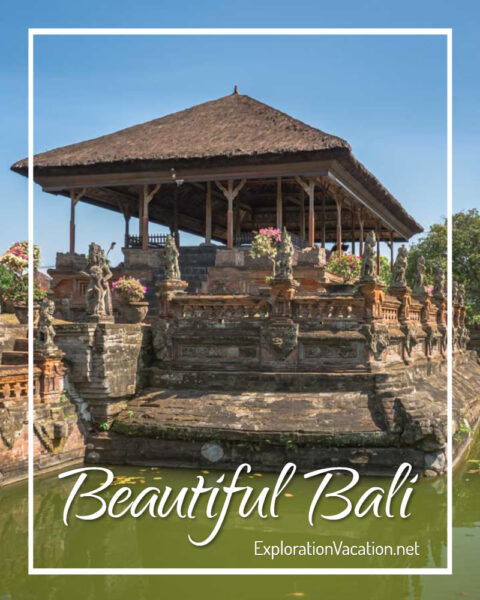 pavilion with text "Beautiful Bali"