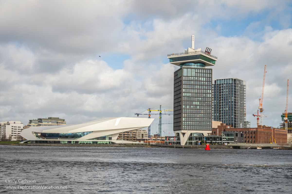 modern towers and other architecture along the waterfront