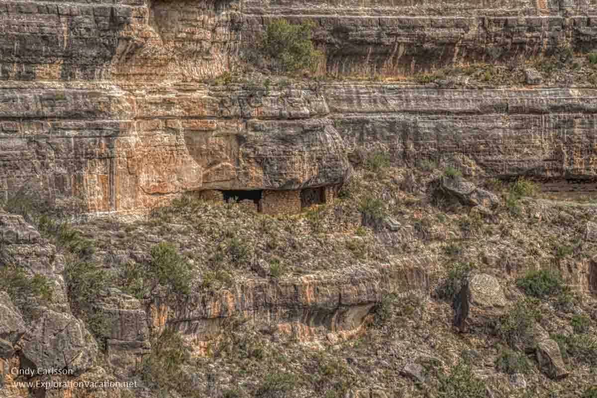 canyon with cliff dwellings