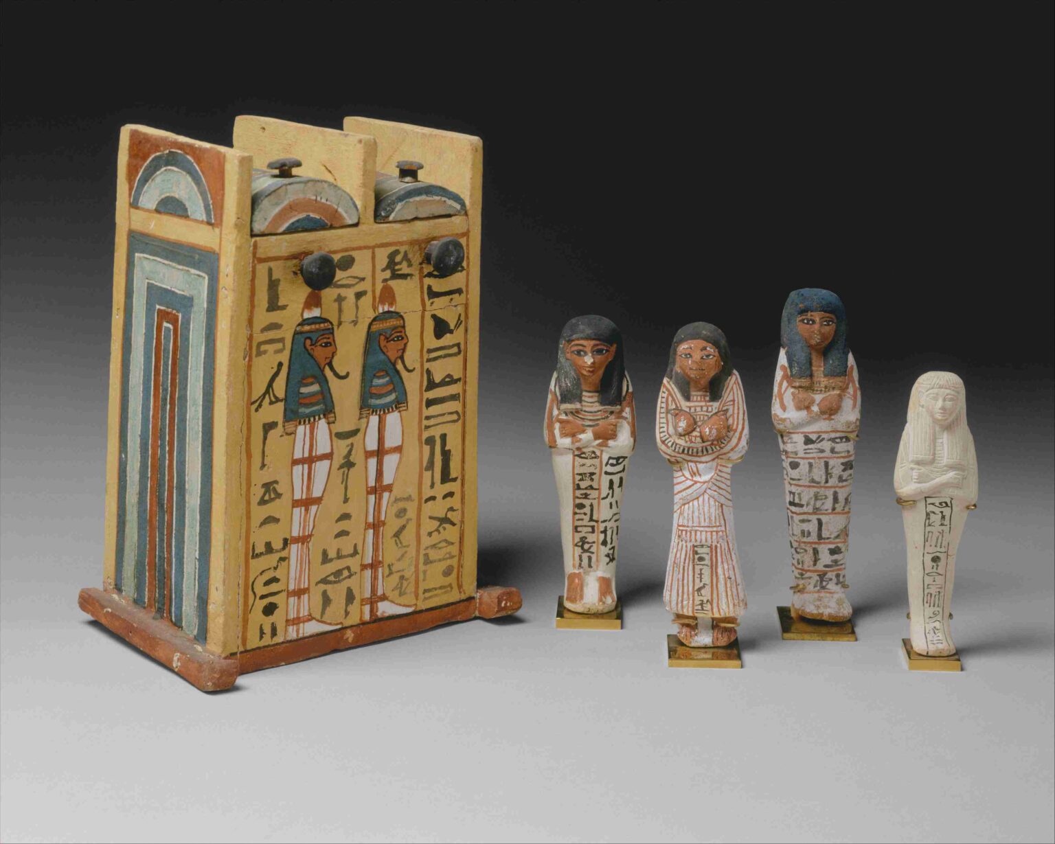miniature figures from an Egyptian tomb
