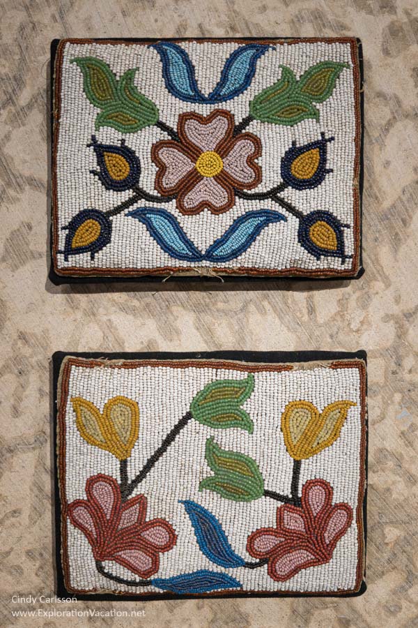 Indigenous floral beadwork Winnipeg Art Gallery