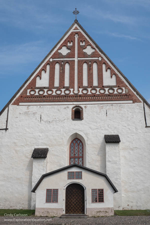 Exterior of a Scandinavian Gothic church