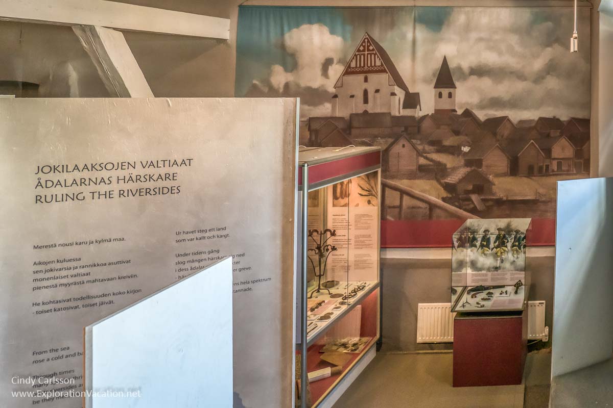 Photo of an exhibit inside the museum in Old Borg&aring; Porvoo Finland &copy; Cindy Carlsson at ExplorationVacation.net