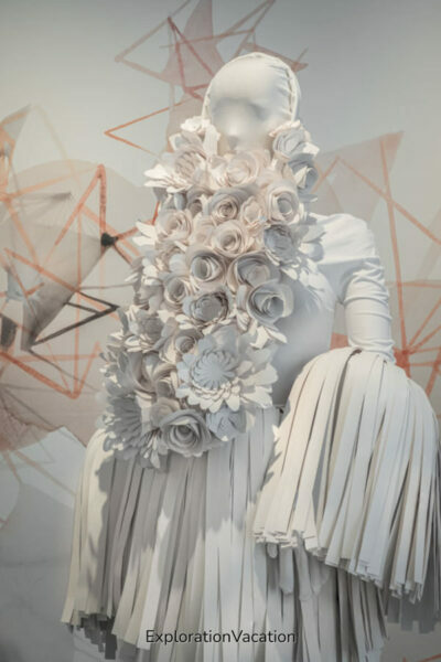 art dress made from paper