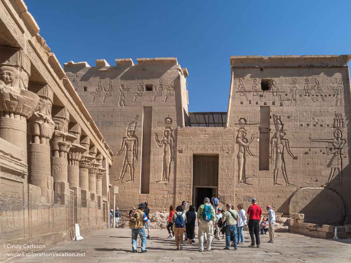 photo of entrance into Philae temple