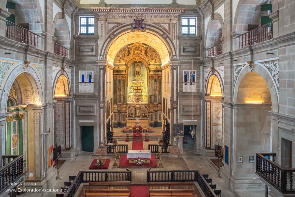 interior of a large Catholic church