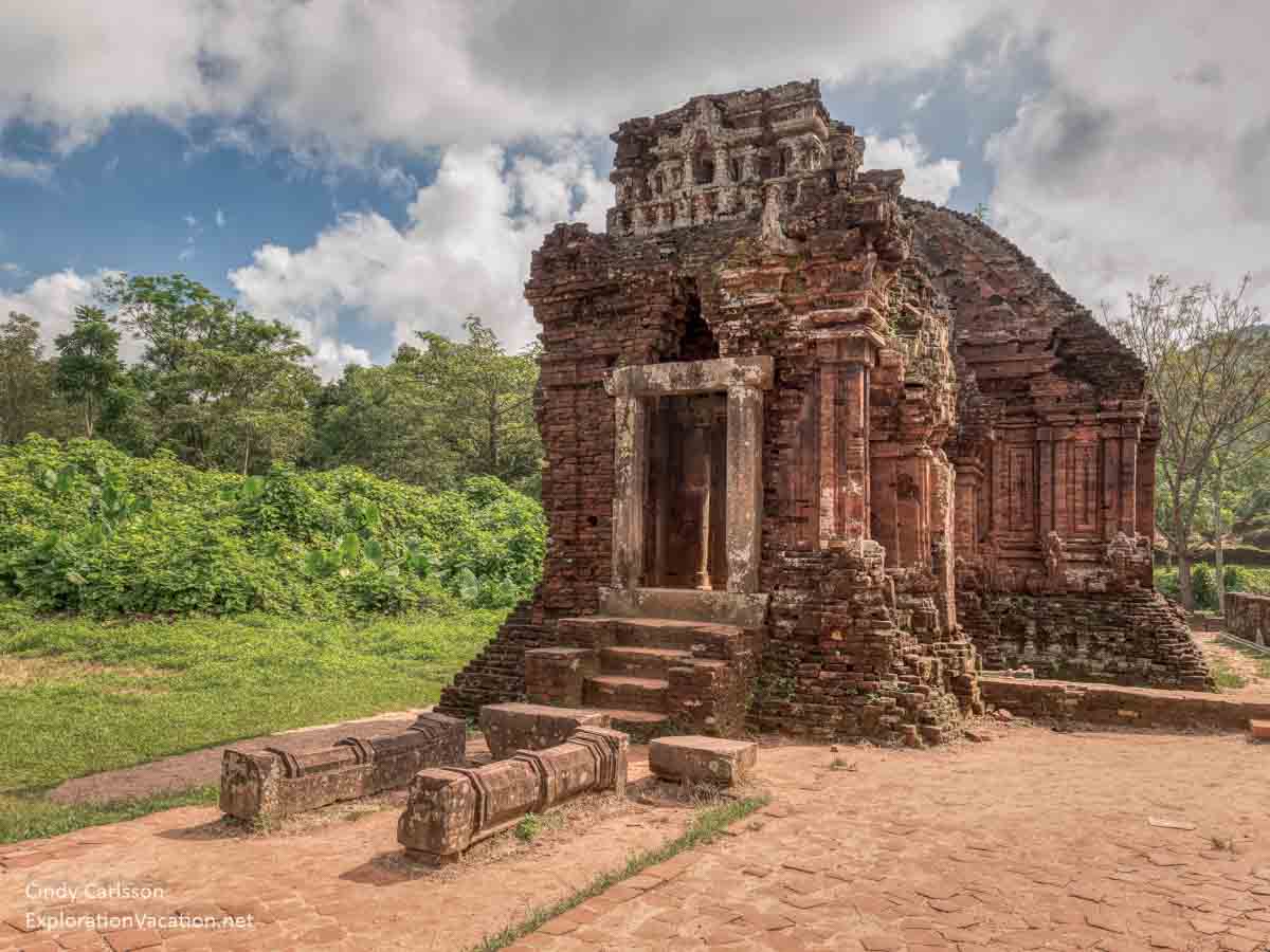 ruined gate tower at My Son Vietnam