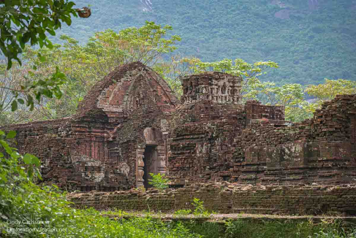 ruins surrounded by jungle