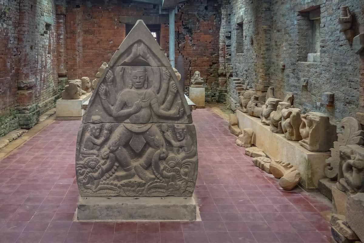 Shiva sculpture in museum at My Son Vietnam