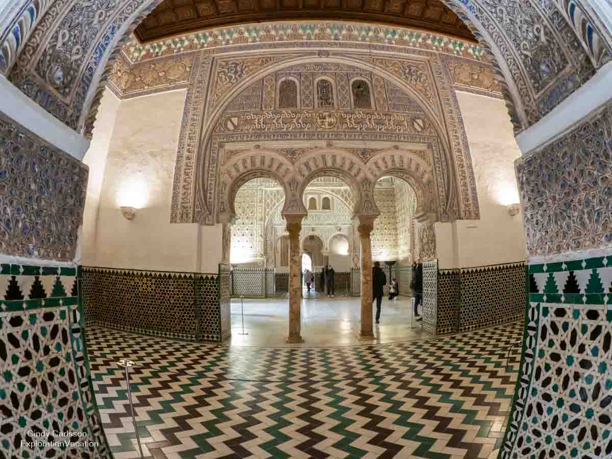 photo of Alcazar interior in Seville Spain © Cindy Carlsson at ExplorationVacation