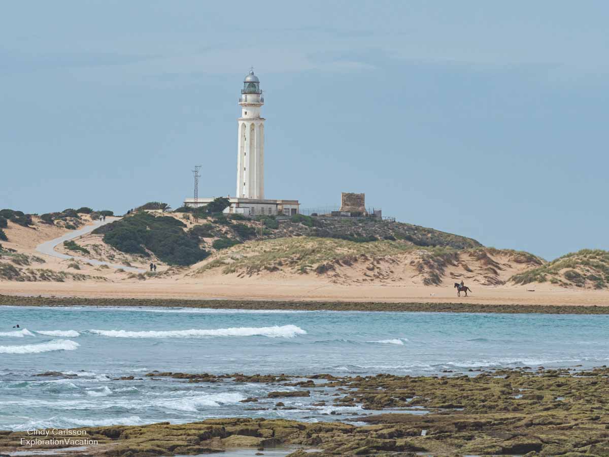 photo of Trafalgar Lighthouse in southern Spain