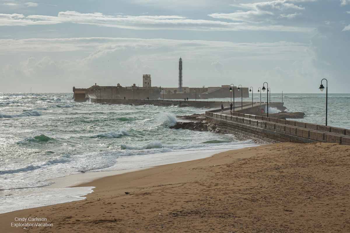 Waterfront in Cadiz, Spain.