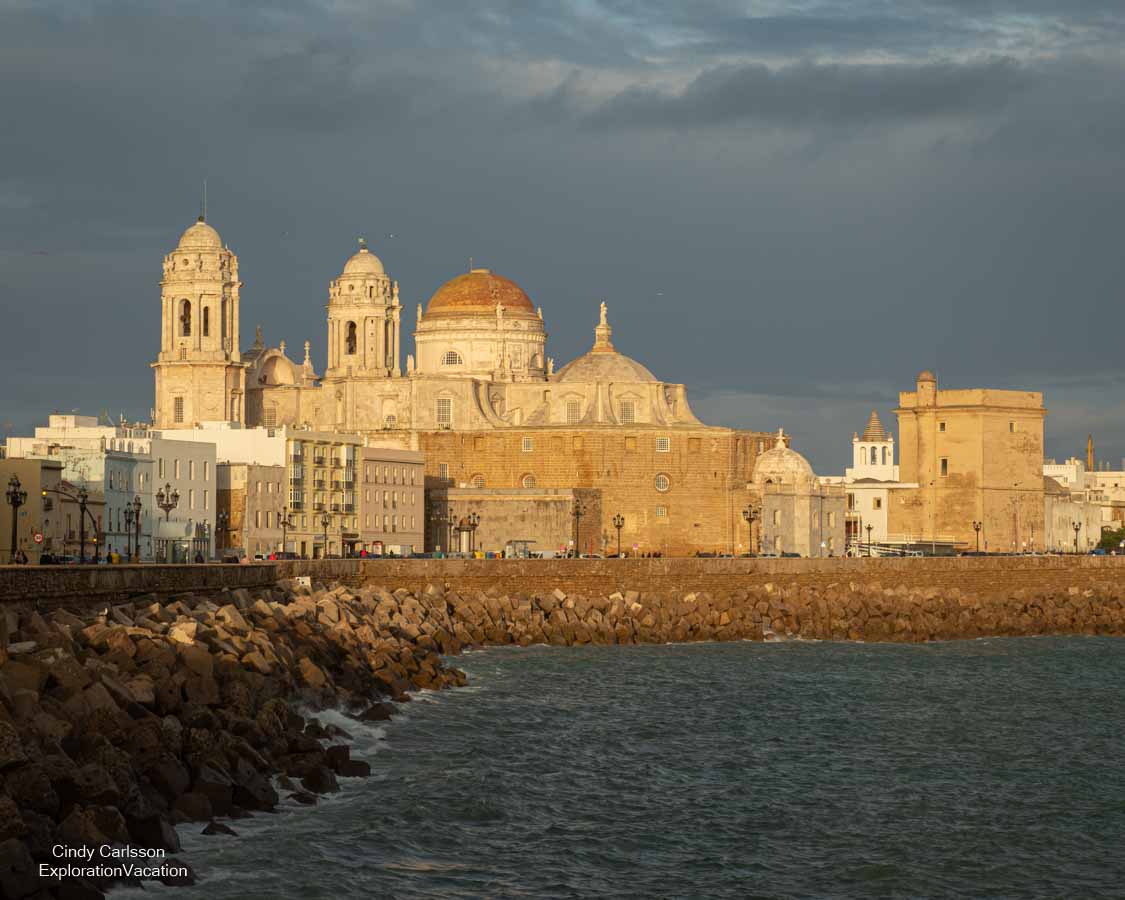 photo of Cadiz Cathedral at sunset