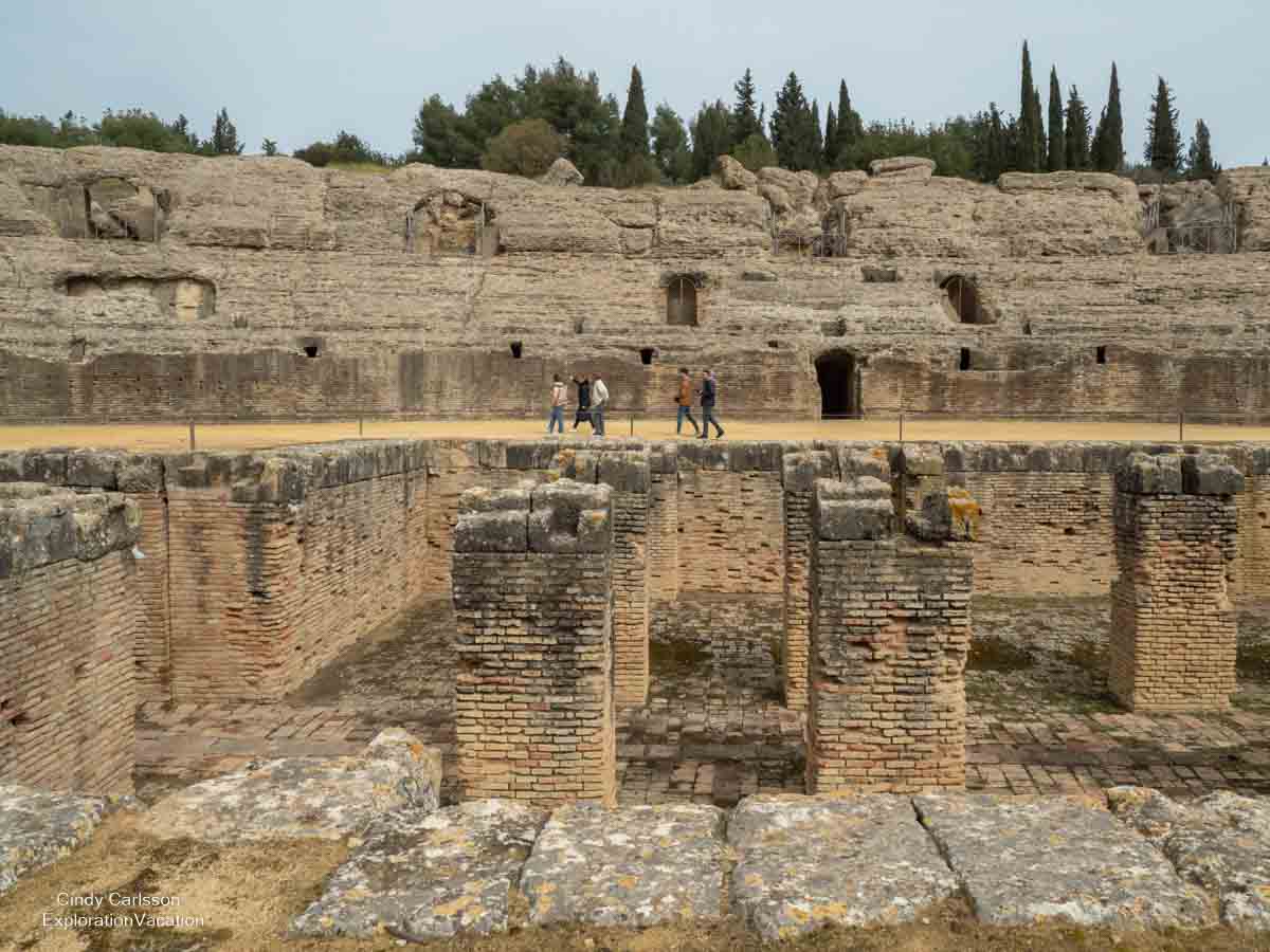 photo of amphitheater ruins near Seville Spain © Cindy Carlsson at ExplorationVacation