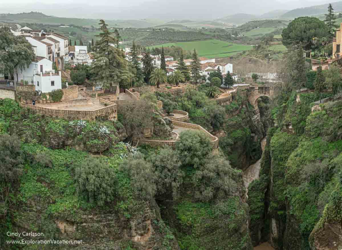 Photo of river through Ronda Spain