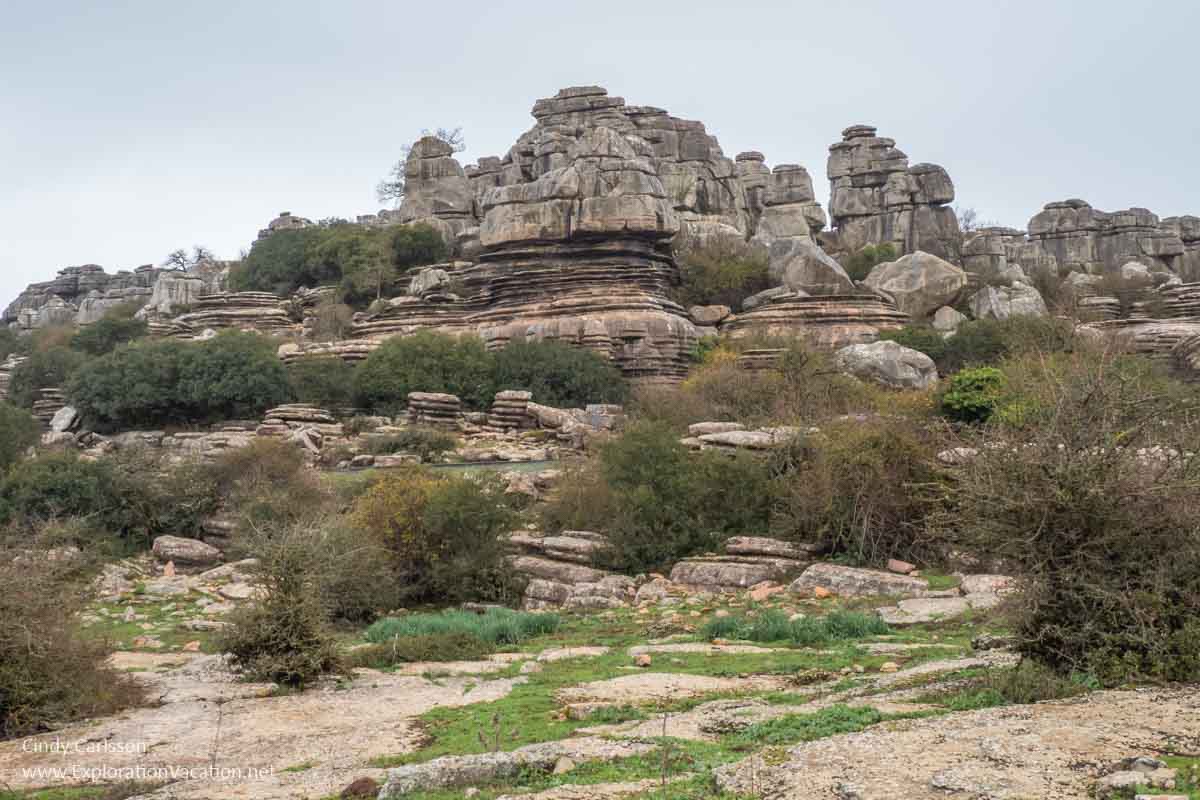 photo of rock formations in El Torcal park in Spain