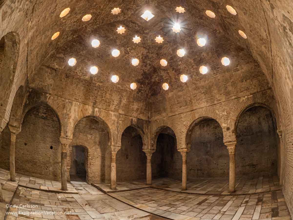 photo of Islamic-era baths in Granada Spain