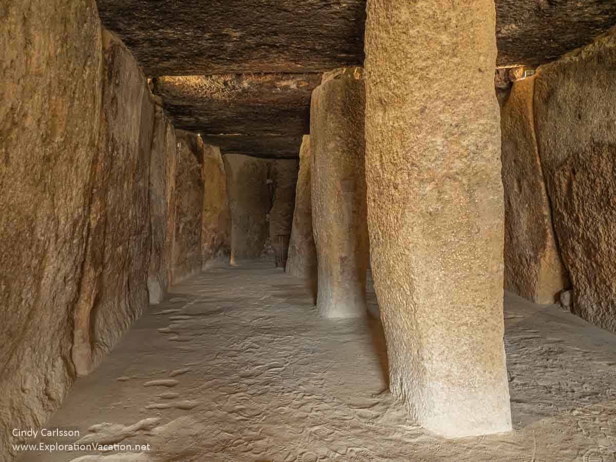 photo of the inside of Menga Dolmen i