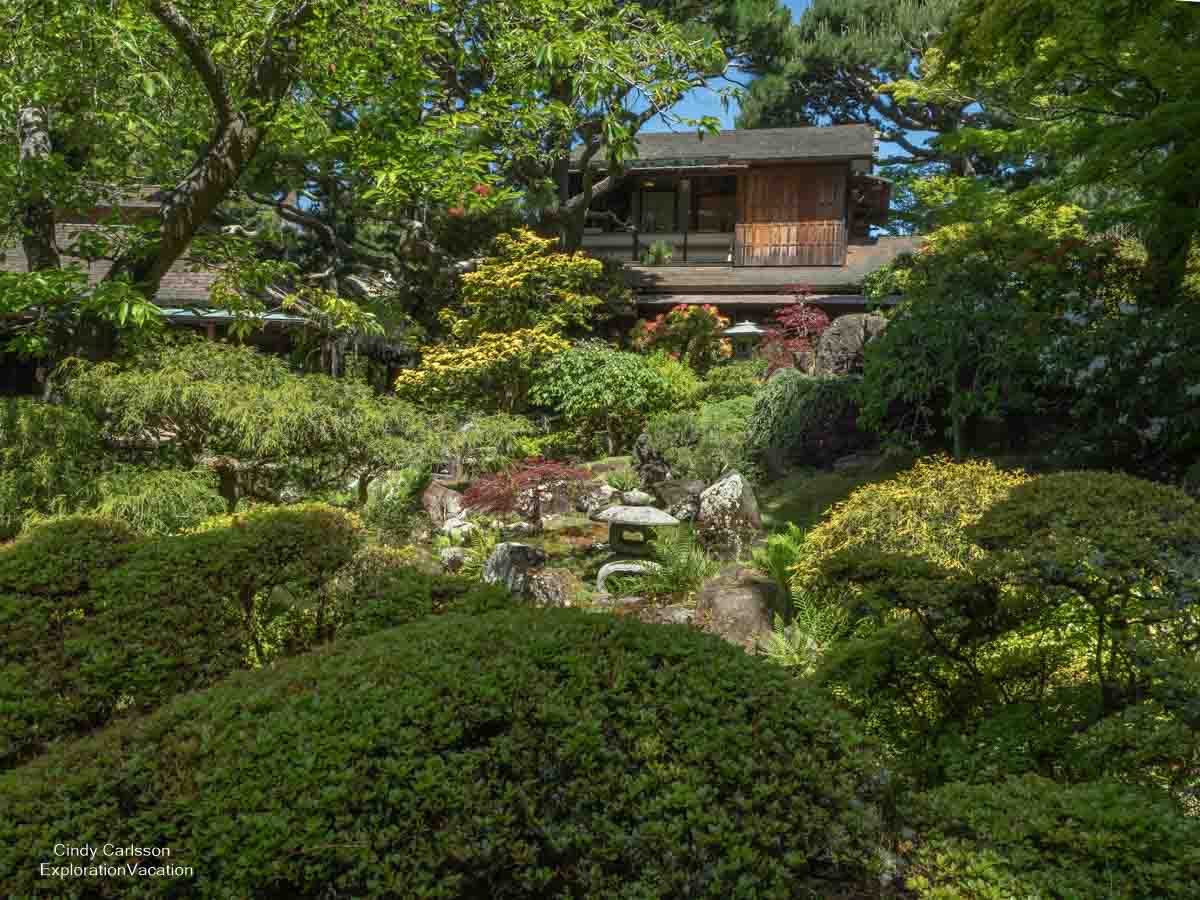 photo of pavilion at the Japanese Tea Garden in Golden Gate Park San Francisco California