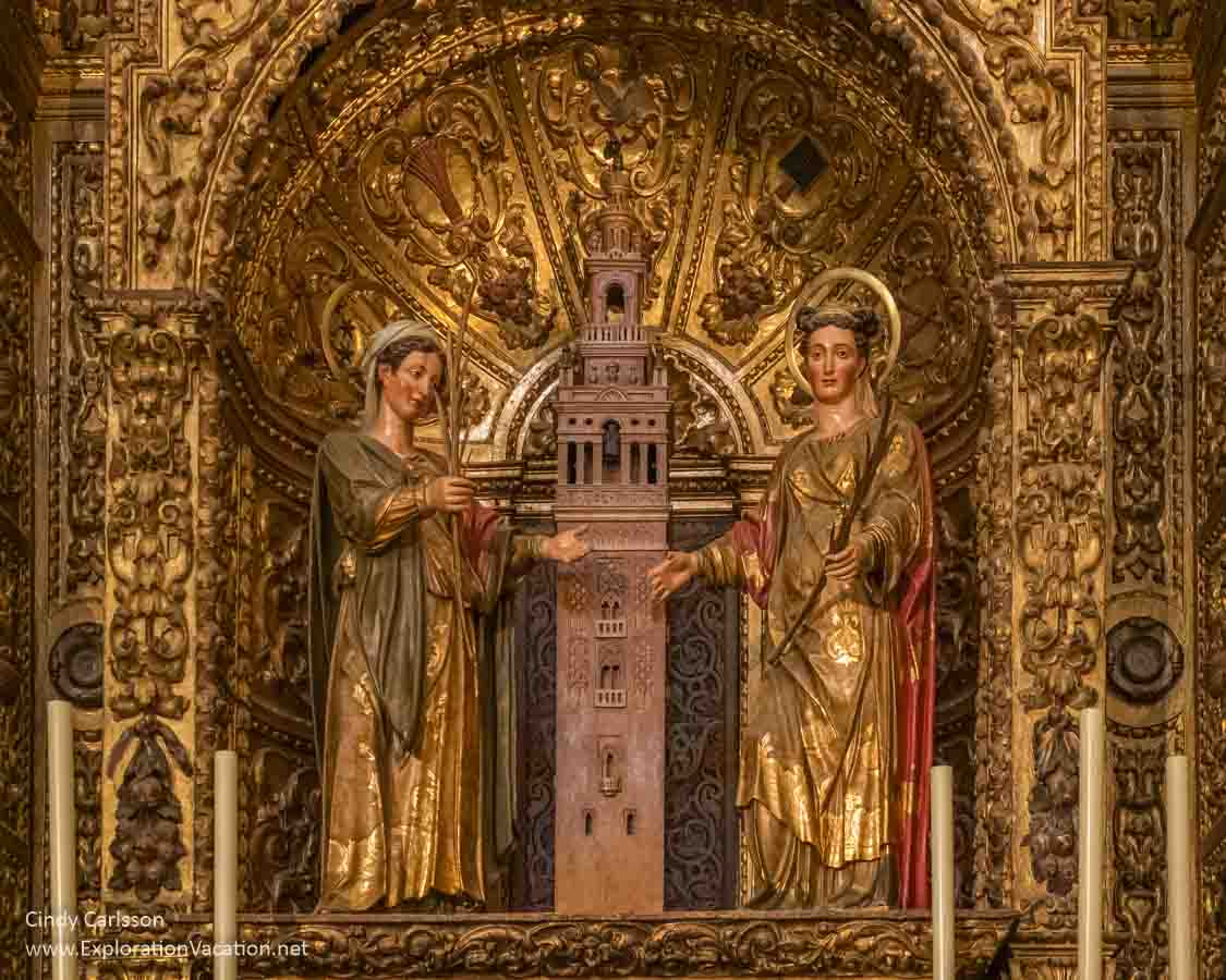 photo of a chapel in the Church of the Divine Salvador in Seville Spain