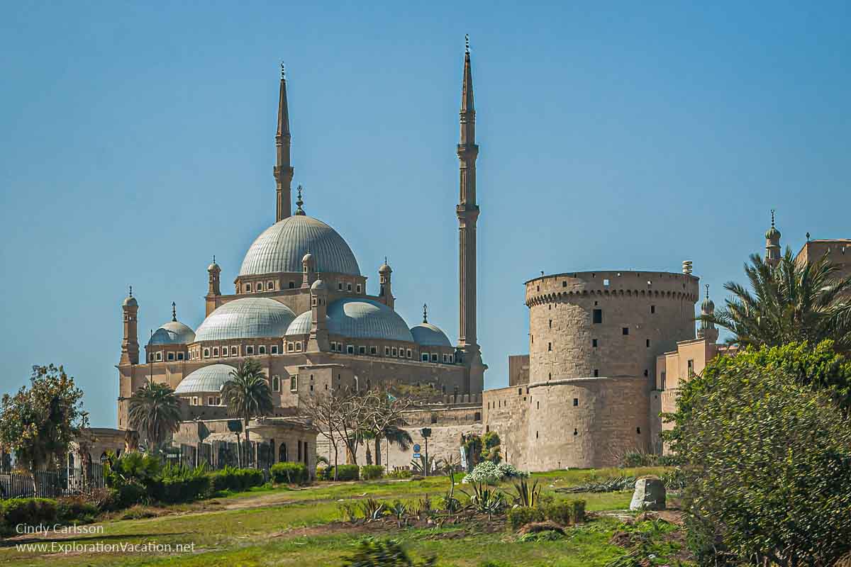 photo of the Citadel of Saladin and the Alabaster Mosque, part of the Historic Cairo UNESCO World Heritage Site in Egypt © Cindy Carlsson at ExplorationVacation.net