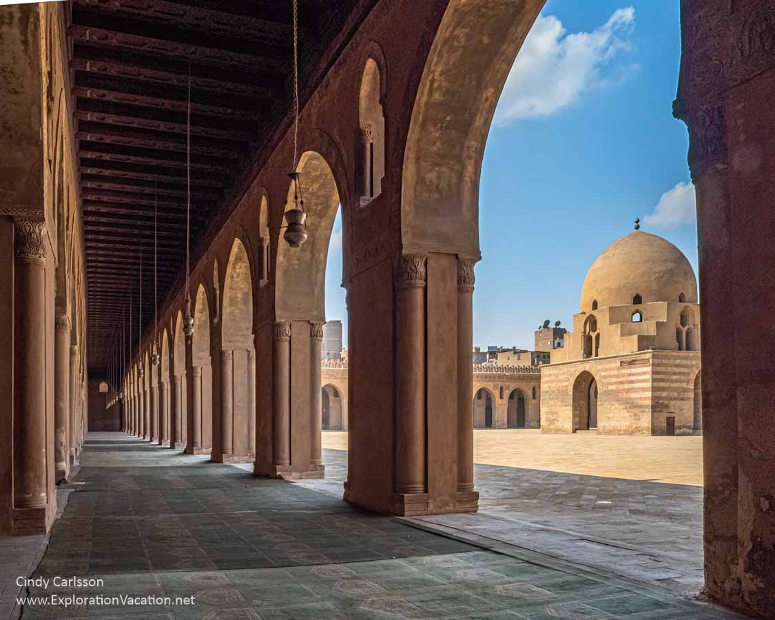 photo of the Ibn Tulun Mosque, part of the Historic Cairo UNESCO World Heritage Site in Egypt &copy; Cindy Carlsson at ExplorationVacation.net
