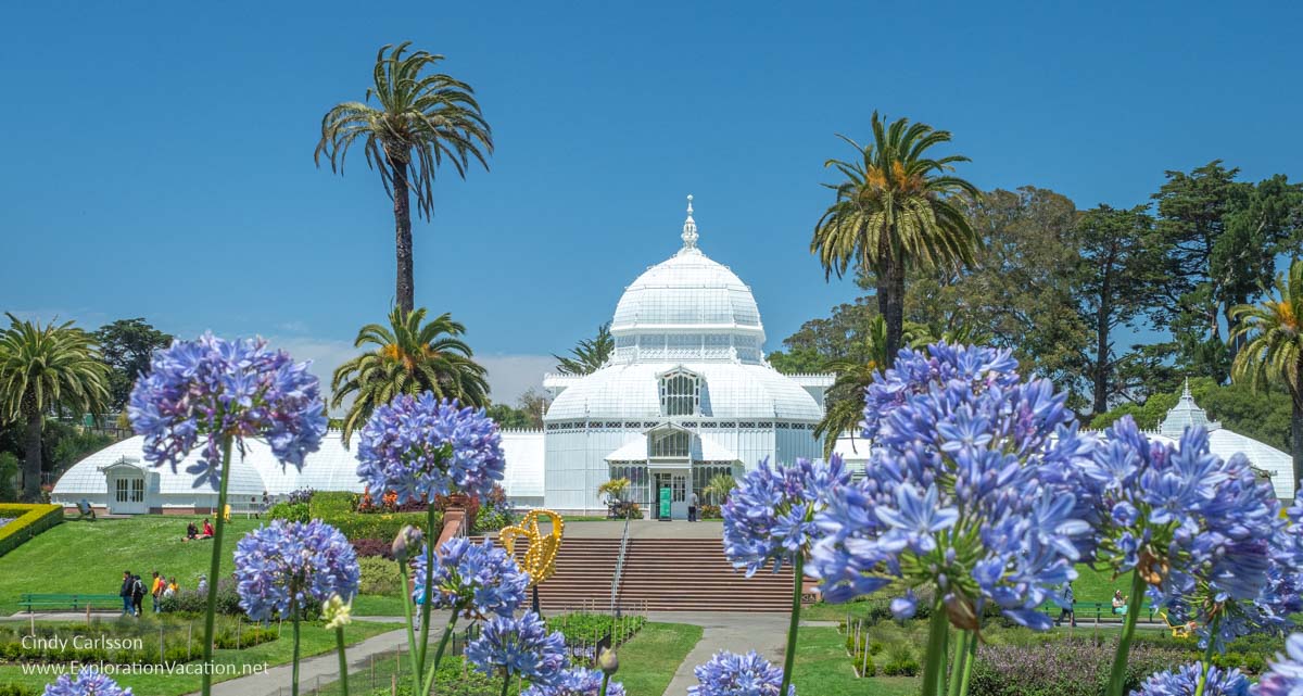 photo of the exterior of the Conservatory of Flowers in San Francisco's Golden Gate Park. (Photo © Cindy Carlsson on ExplorationVacation.net)