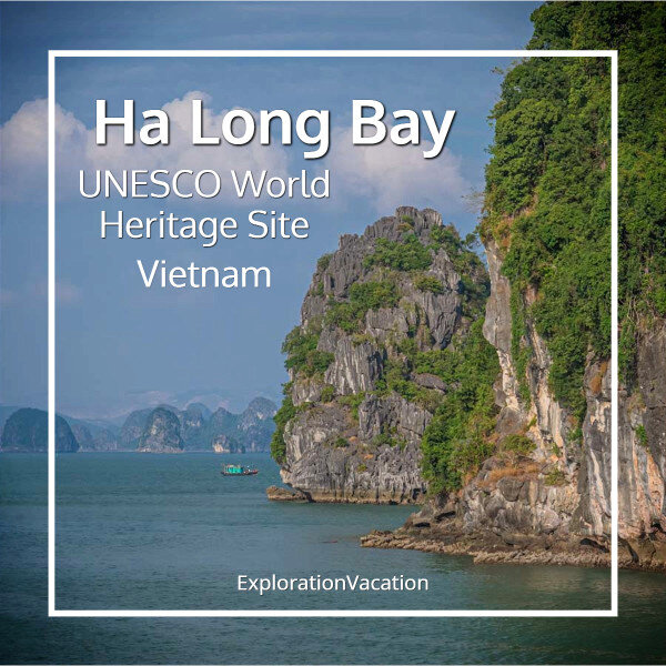 Link to story and photos of the Ha Long Bay UNESCO World Heritage Site in Vietnam on ExplorationVacation.net.