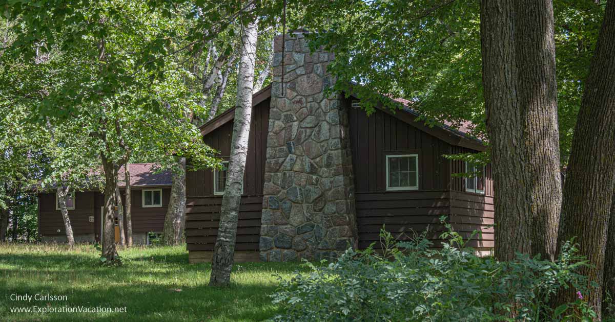photo of part of the conference center at Lake Carlos State Park in Alexandria Minnesota © Cindy Carlsson at ExplorationVacation