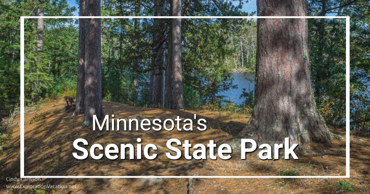 link to photos and stories about Minnesota's Scenic State Park on ExplorationVacation.net