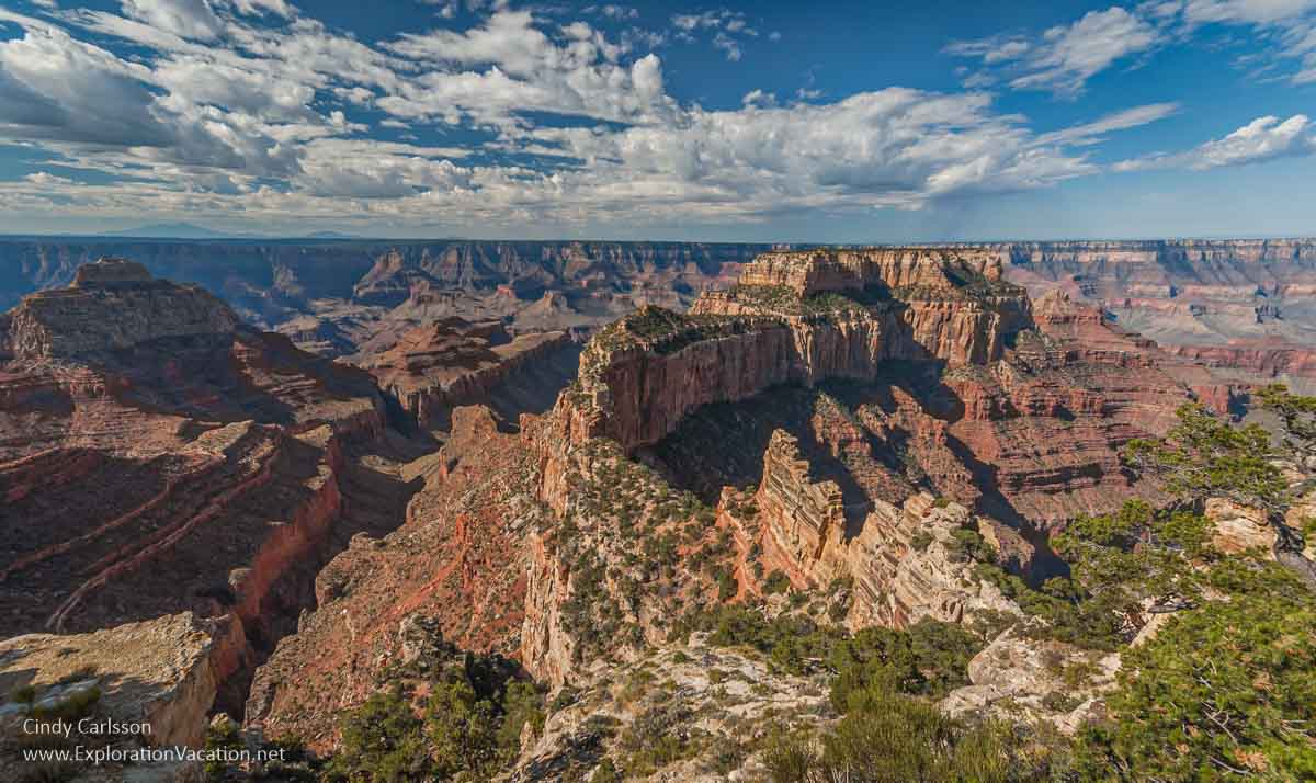 The Grand Canyon from the Cape Royal Overlook along the North Rim.