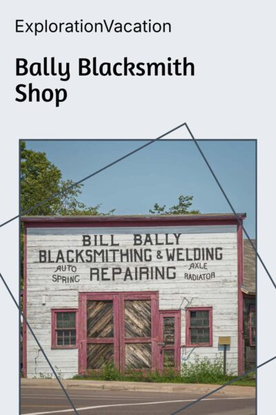 Exterior of the historic blacksmith shop.