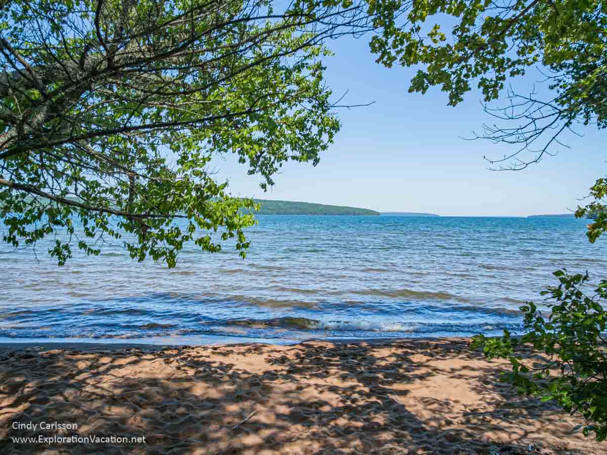 Frog Bay from the beach.